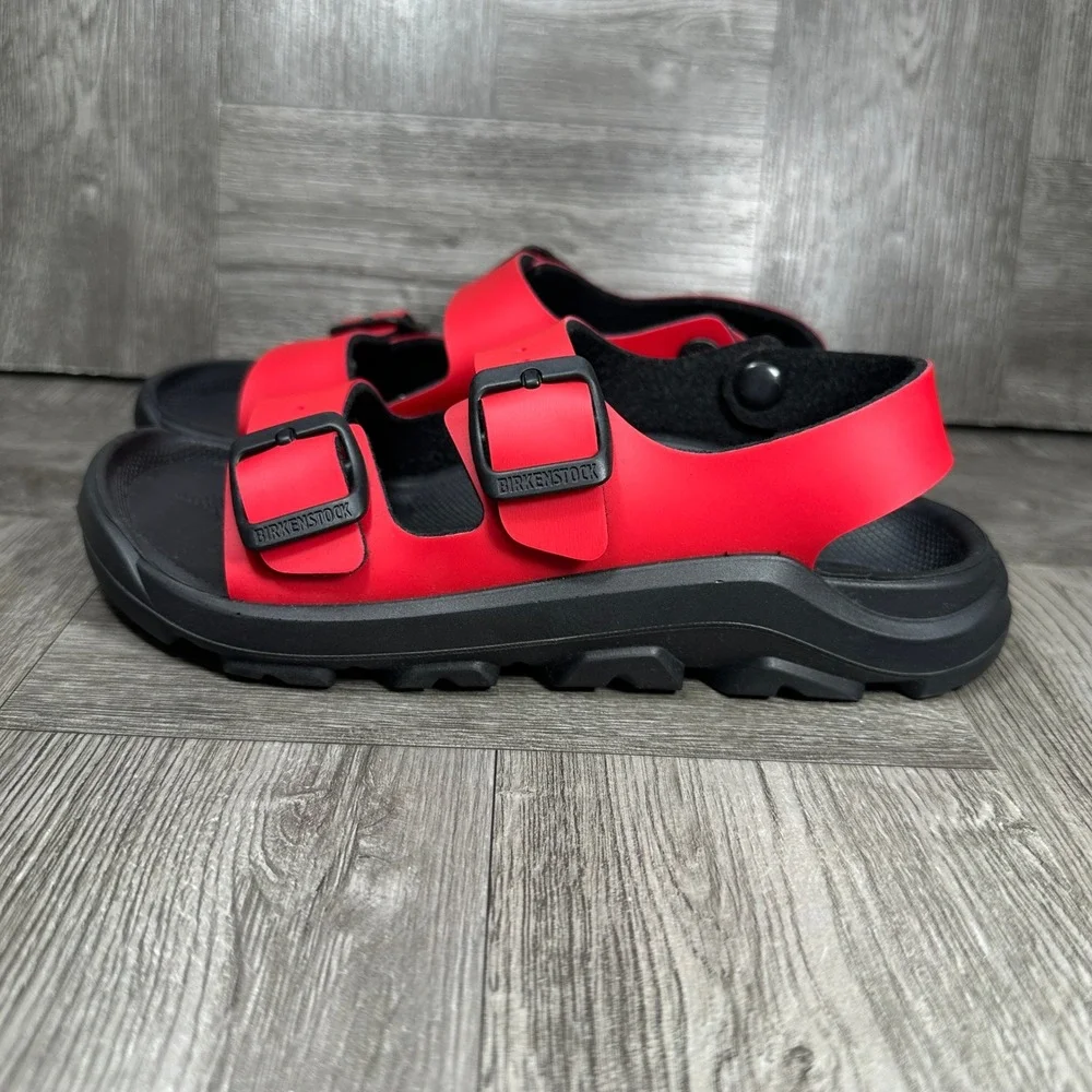 Birkenstock Mogami Sandals Kids 32 Red Black Waterproof Active Outdoor NEW
